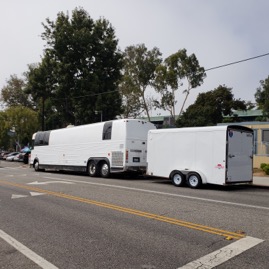 Outside KCRW in Los Angeles